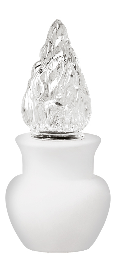 jednostavni bijeli lampas za nadgrobni spomenik